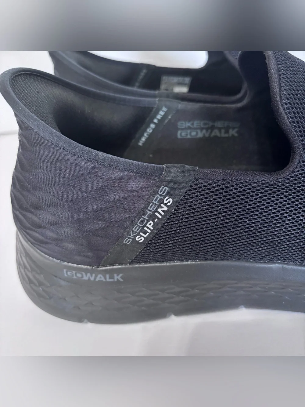 Skechers Black Slip-On GOwalk Men's Casual Loafers - Picture 6 of 7